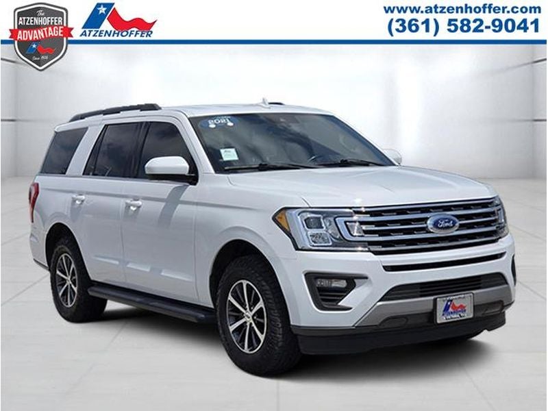 2021 Ford Expedition XLT in White — front three-quarter view
