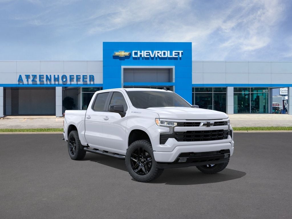 2026 Chevrolet Silverado 1500 RST in Summit White — front three-quarter view