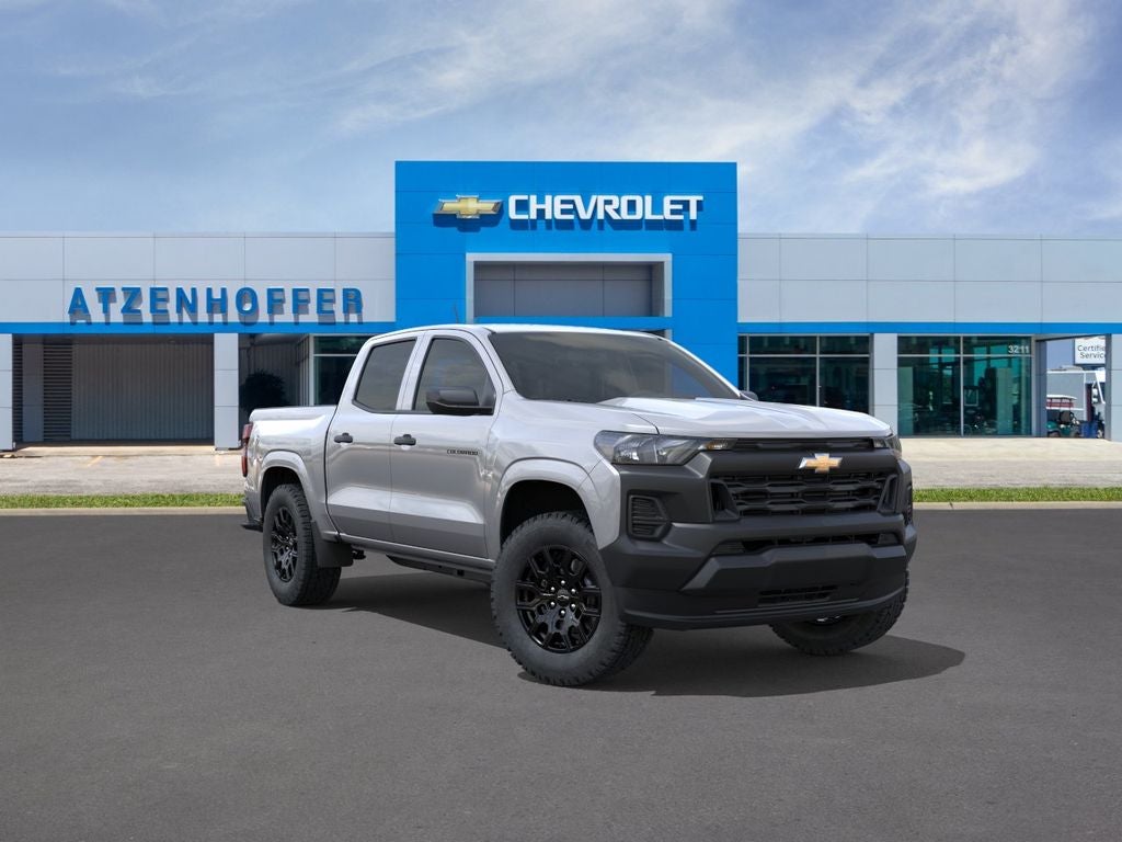 2026 Chevrolet Colorado WT in Sterling Gray Metallic — front three-quarter view