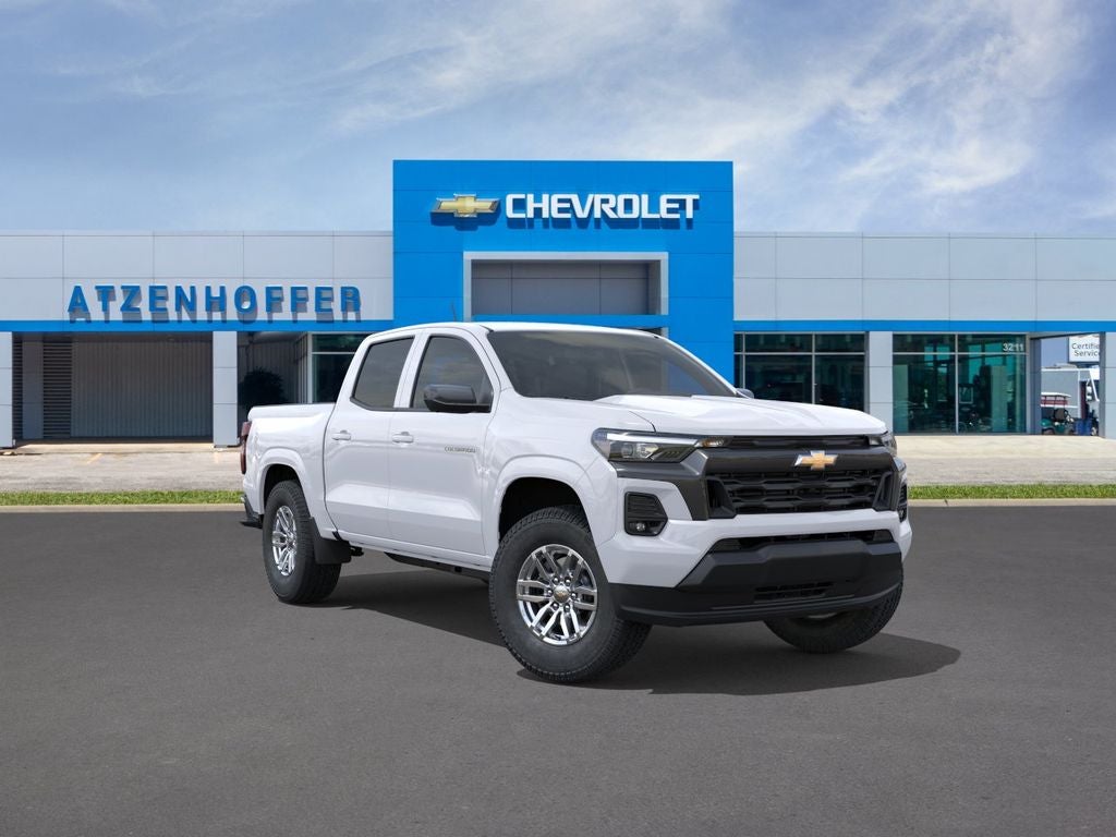 2026 Chevrolet Colorado LT in Summit White — front three-quarter view