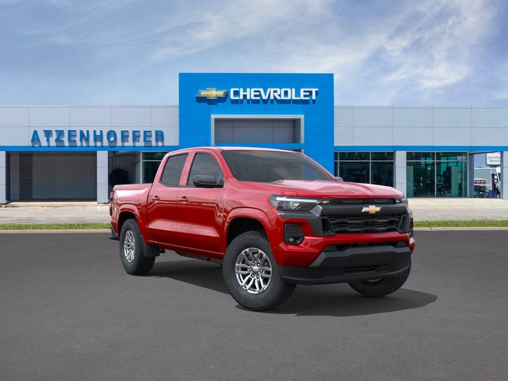 2026 Chevrolet Colorado LT in Radiant Red Tintcoat — front three-quarter view