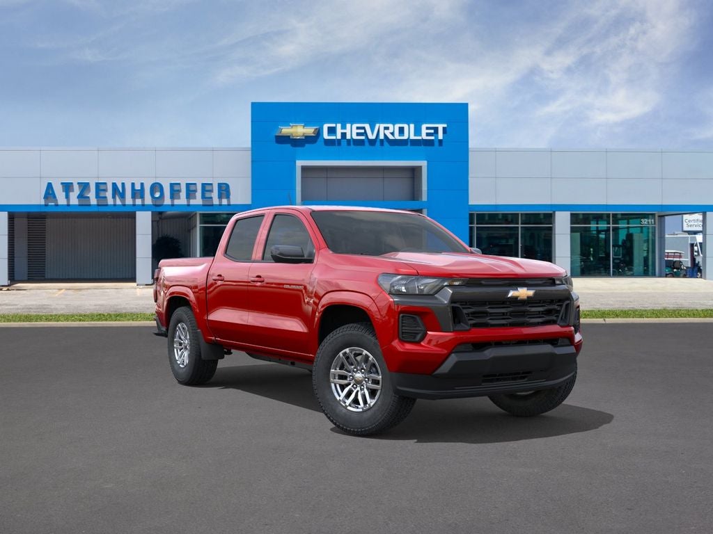 2026 Chevrolet Colorado LT in Radiant Red Tintcoat — front three-quarter view