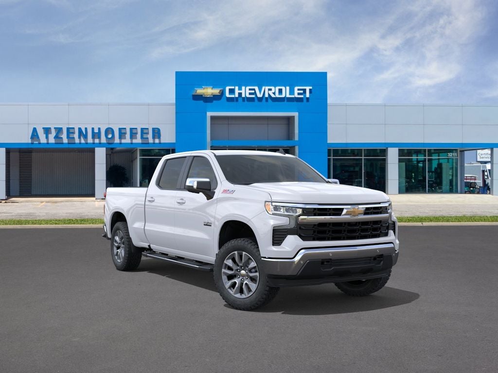 2026 Chevrolet Silverado 1500 LT in Summit White — front three-quarter view