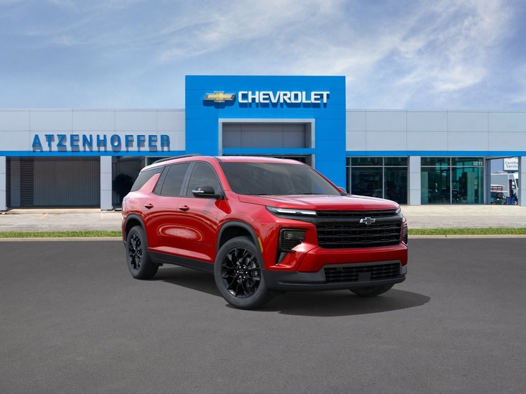 2026 Chevrolet Traverse LT in Radiant Red Tintcoat — front three-quarter view