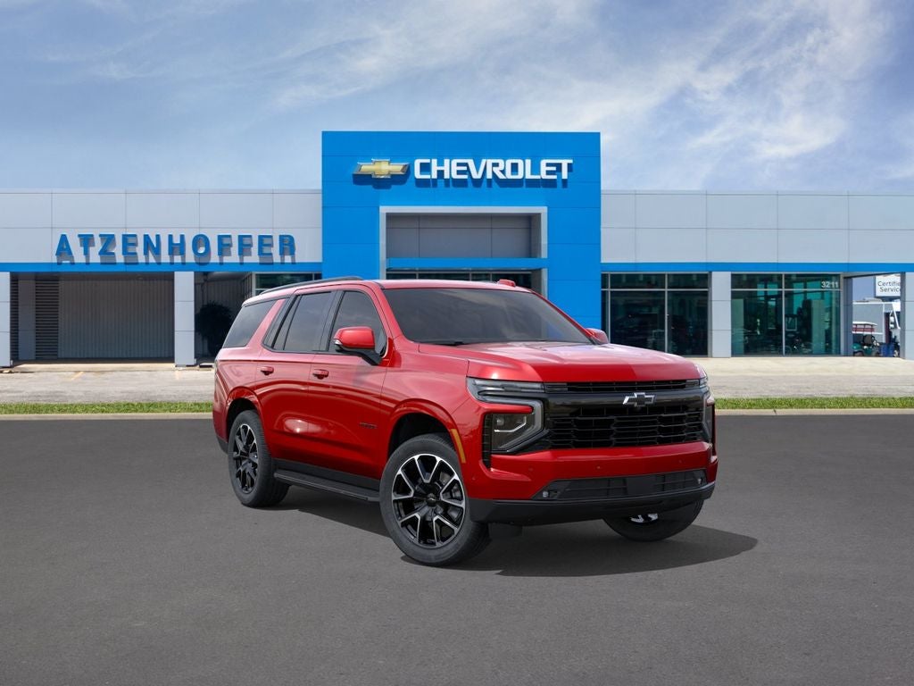 2026 Chevrolet Tahoe RST in Radiant Red Tintcoat — front three-quarter view