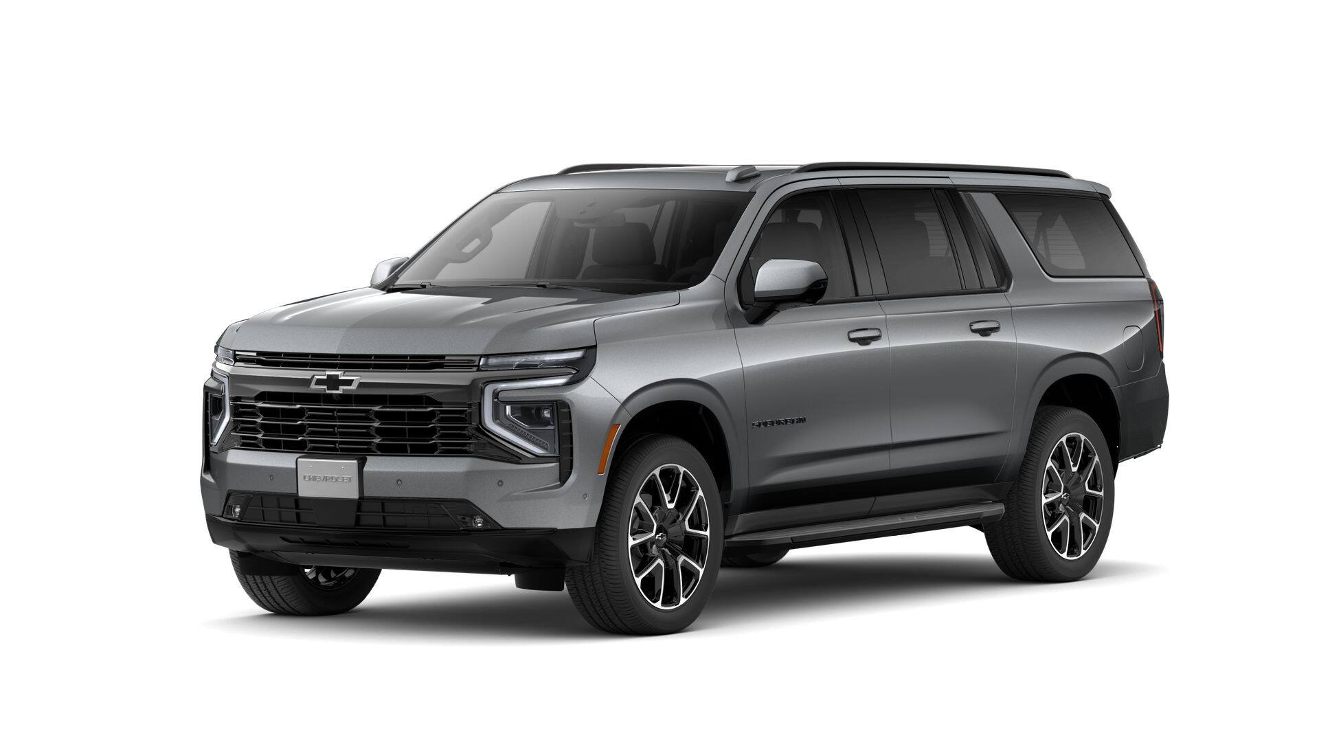 2026 Chevrolet Suburban RST in Sterling Gray Metallic — front three-quarter view
