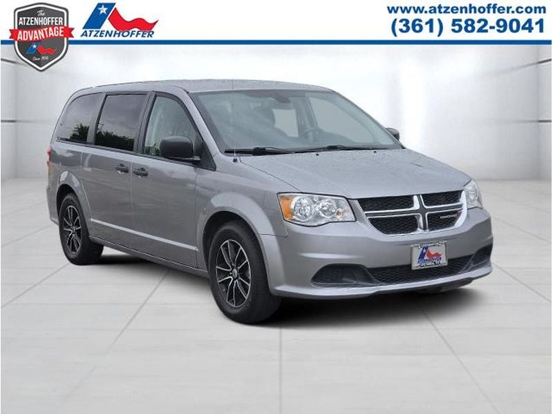 2019 Dodge Grand Caravan SE in Silver — front three-quarter view