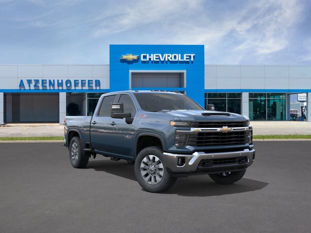 2026 Chevrolet Silverado 2500 HD LT in Lakeshore Blue Metallic — front three-quarter view