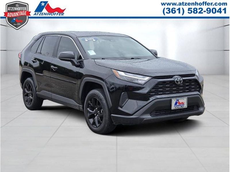 2025 Toyota RAV4 LE in Black — front three-quarter view
