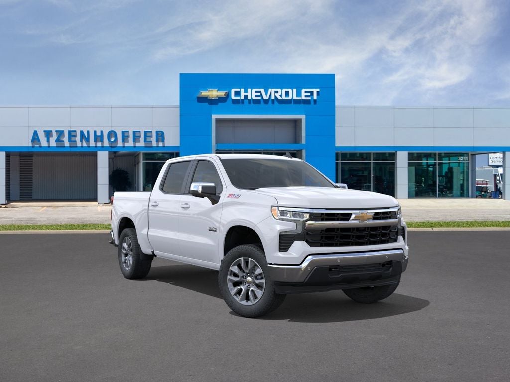 2026 Chevrolet Silverado 1500 LT in Summit White — front three-quarter view