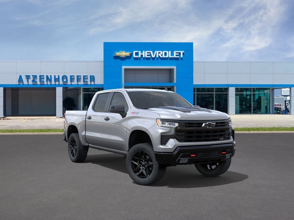 2026 Chevrolet Silverado 1500 LT Trail Boss in Sterling Gray Metallic — front three-quarter view