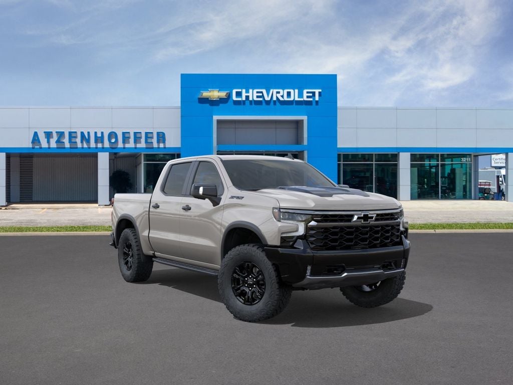 2026 Chevrolet Silverado 1500 ZR2 in White Sands — front three-quarter view