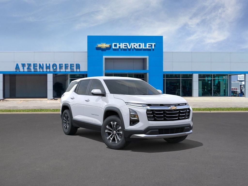 2027 Chevrolet Equinox LT in Summit White — front three-quarter view