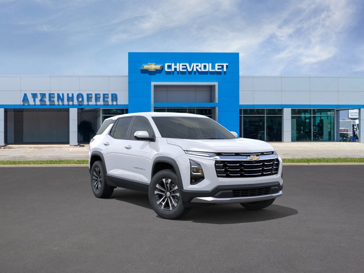 2026 Chevrolet Equinox LT in Summit White — front three-quarter view