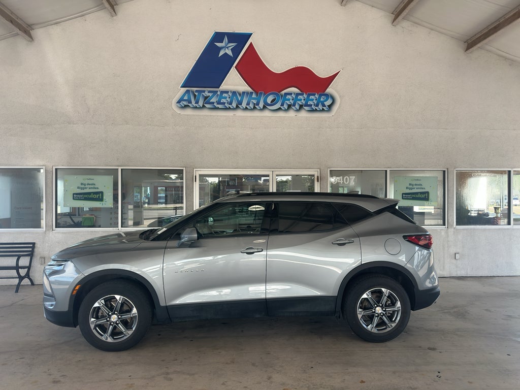 2024 Chevrolet Blazer 2LT in Sterling Gray Metallic — front three-quarter view