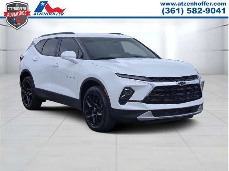 2024 Chevrolet Blazer 2LT in Summit White — front three-quarter view