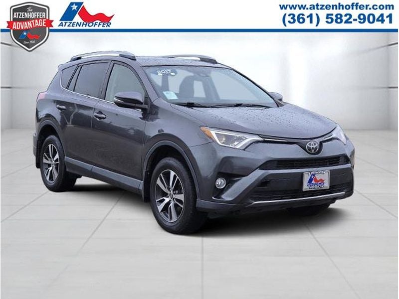2017 Toyota RAV4 XLE in Gray — front three-quarter view