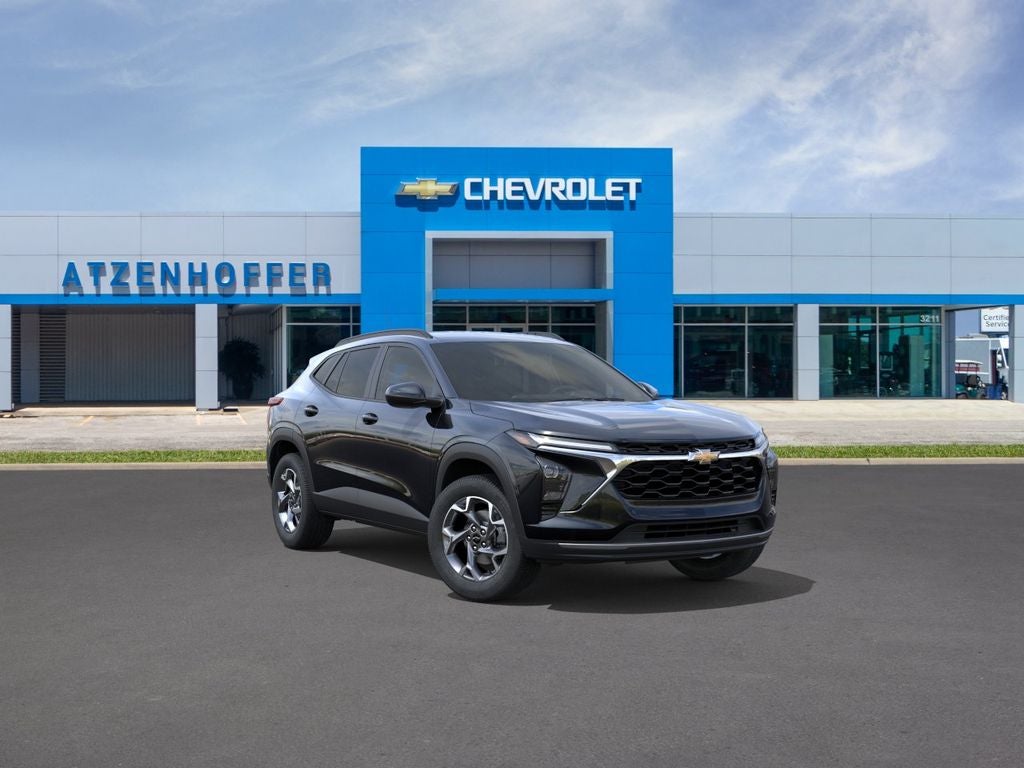 2026 Chevrolet Trax LT in Mosaic Black Metallic — front three-quarter view